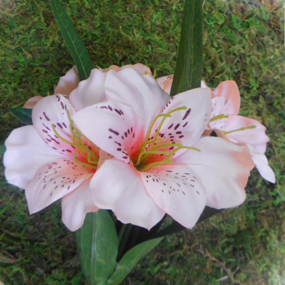 Artificial Alstroemeria Stem Blush Pink 48cm Artificial Flowers